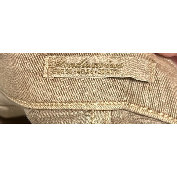 NWT Stradivarius Women's Beige Skinny Jeans Lace-Up Hem Size EU 38 US 6 - Picture 4 of 8